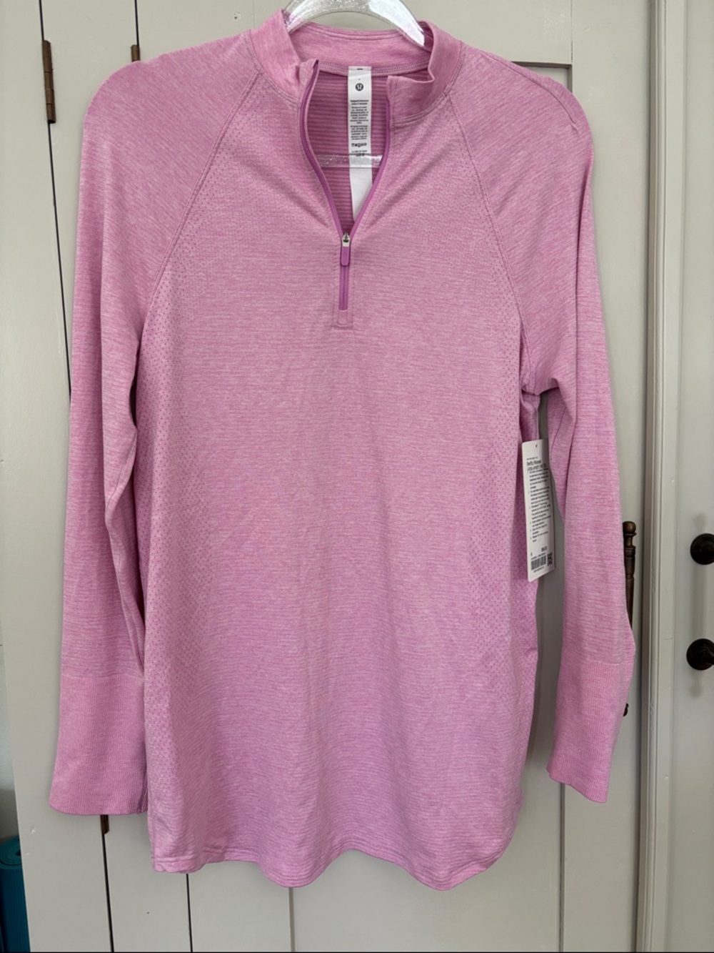 Lululemon Pink Relaxed Swiftly  Half-Zip Pullover